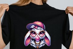 Pink Watercolor Bunny clipart Product Image 3