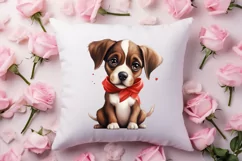 Cute Valentine Dog Clipart, Valentines Day Dog Clipart Product Image 4