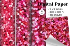 pink glitter Background Wallpaper Sparkles Digital Paper_81 Product Image 1