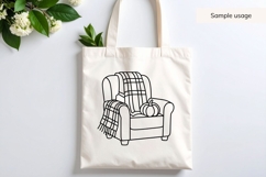 Hand Drawn Cozy Fall Chair SVG Product Image 4