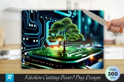 Tree Growing Cutting Board Sublimation Design Product Image 1