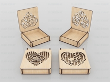 12 Decorative Gift Box Laser Cut Svg, Jewelry &amp; Gift Box Product Image 4