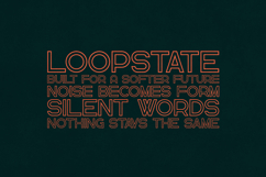 Greenth Outline Font Bold Double-Line Geometric Product Image 4