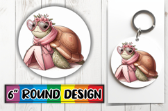 Joyful Ornaments Circle PNG, Turtle Product Image 1