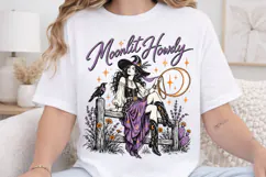 Spurs and Spells Witch PNG, Western Cowgirl Witch Halloween Product Image 4