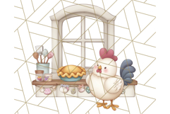 Cottagecore Kitchen Chicken Clipart PNG, Fairytale Style Product Image 4