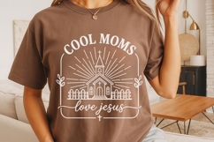 Cool Moms Love Jesus Svg, Christian Mom Svg, Bible Verse Svg Product Image 4