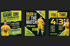 Dynamic Football Sport Social Media Template Product Image 4