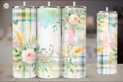 4 Summer Tartan Tumbler Wrap Sublimation, 20 oz Product Image 5