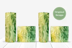 Green Glass Texture Tumbler Designs, Water Tumbler Wrap Product Image 4