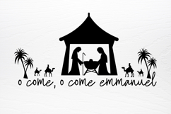 Farmhouse Christian Christmas Sign SVG Product Image 4