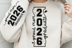 Proud Mom 2026 Graduate SVG PNG Custom shirt, Graduate SVG Product Image 3