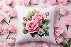 Vintage Valentines Day Flowers Clipart Product Image 4