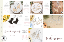 Dog Earrings Laser Cut Big Bundle | Laser Cut Earring Bundle Product Image 5