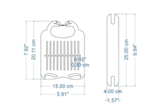 Rigid heddle loom snakes weaved adders 11 slots digital file Product Image 4