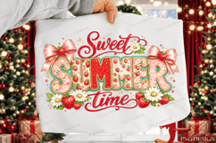 Sweet Summer Time PNG Design | Strawberry Coquette Summer Product Image 3