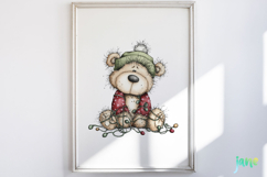 Whimsical Christmas Bears Clipart Product Image 3