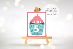 Bokeh Party Table Easel Frame. Styled Stock Mockup Photo. Product Image 3