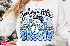 Feeling A Little Frosty PNG, Retro Frosty Christmas PNG Product Image 4