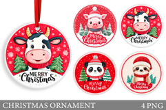 Cute Animals Christmas Ornament. Christmas Ornament Design Product Image 1