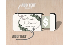 money holder svg, wedding money box, cash envelope svg Product Image 4