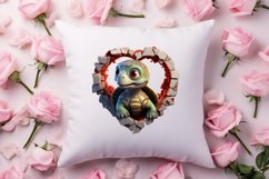 Valentine Broken Heart Animal Clipart, Valentines Couple Product Image 4