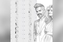 45 Procreate Wedding Couple Stamp Brushes Product Image 7