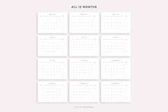2027 Monthly Calendar with Notes, Landscape, Printable Product Image 4