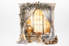 Christmas Dog Sublimation Clipart PNG Product Image 4