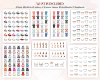 Family on the Bench DIY Clipart Portrait Creator Product Image 4