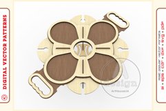 Wine Serving Tray - laser cutting file - Glowforge ready SVG Product Image 4