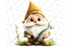 Easter Christian Gnome Clipart PNG Bundle, He Is Risen Art Product Image 4