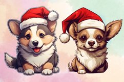 Christmas Dogs Sublimation Clipart Bundle, Christmas Bundle Product Image 5
