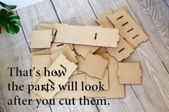 Miniature tabouret SVG digital file download dollhouse chair Product Image 3