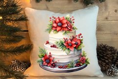 Christmas Cake Clipart, Christmas Cake Clipart Product Image 4