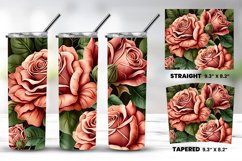 Colorful Flowers Tumbler Wrap Bundle PNG Product Image 4