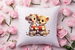 Couple Animal Valentines Day Clipart, Watercolor Couple Product Image 4