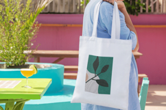 Abstract Green Leaf Branch Minimal Embroidery Design Product Image 4