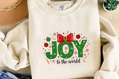 Joy to the World Christmas Sublimation, Christmas Png Product Image 4