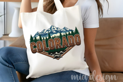 Colorado State PNG, Vintage Mountain Adventure Sublimation Product Image 4