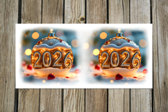 New year moods | 4 watercolor xmas Sublimation Mug designs Product Image 4