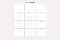 2030 Monthly Calendar with Notes, Landscape, Printable Product Image 4