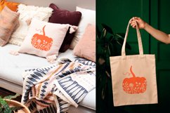 Floral pumpkin silhouette svg, Thanksgiving svg, Pumpkin cut Product Image 3