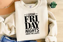 I spend Friday night under the lights Svg | Shirt Svg Product Image 4
