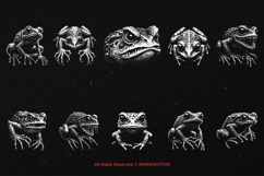 10 Bundle Dark Art Frog Skull Horror Gothic Scary Animal Product Image 6