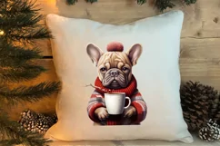 Christmas Dog And Coffee Clipart, Christmas Clipart Product Image 4