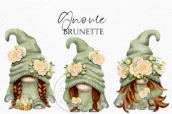 Bridesmaids Gnomes Sage Cream| Gnome Clipart Product Image 4