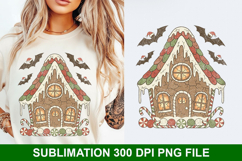 Christmas House Sublimation - Christmas PNG Design Product Image 1