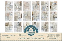 Layers Of Expression: Abstract Digital Printable Pages Product Image 4