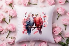 Breeds of Valentine Kissing Birds, Valentine's Day Clipart Product Image 4